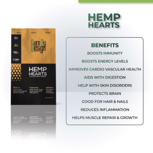 Cure By Design Hemp Hearts – Hulled Hemp Seeds