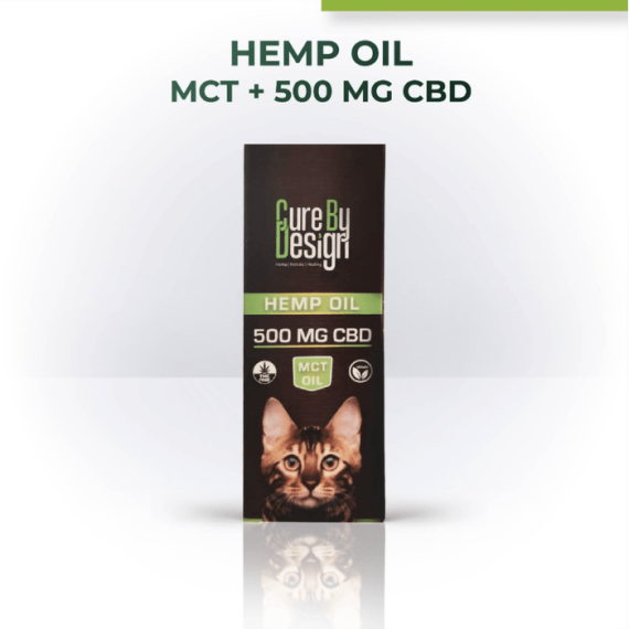 Cure By Design Hemp Oil for Pets with 500mg CBD (MCT)