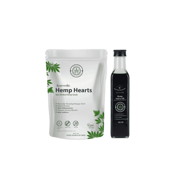 Ananta Hemp Sativa Oil & Hemp Hearts Combo