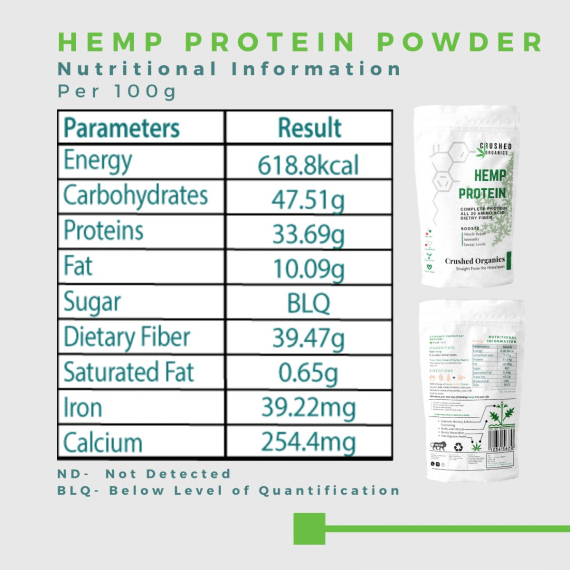 Crushed Organics Hemp Protein Powder