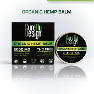 Cure By Design Organic Hemp Balm 2000 mg CBD