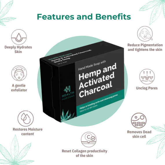 Health Horizons Charcoal and Hemp Soap