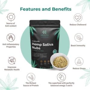 Health Horizons Hemp Sativa Nubs/Hemp Hearts