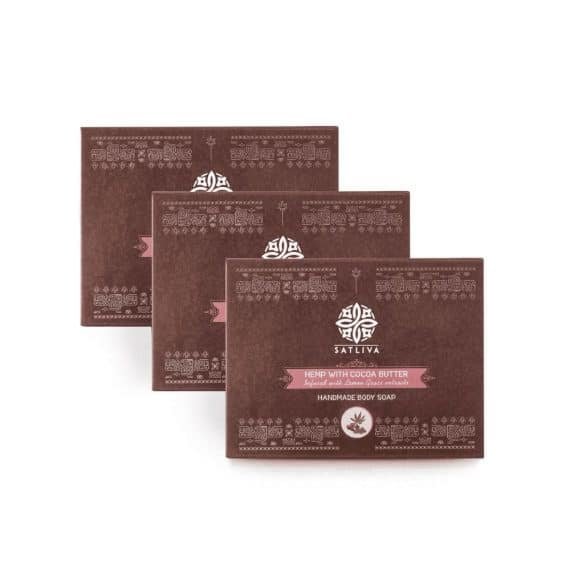 Satliva Hemp with Cocoa Butter Body Soap Bar – Moisturizes & Promotes Overall Skin Health
