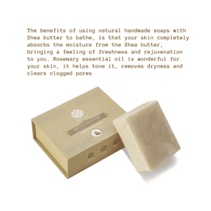 Satliva Hemp with Shea Butter Body Soap Bar – Tones Skin, Controls Dryness & Clears Clogged Pores