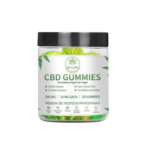 HEMP&U CBD Gummies – Green Apple 300 mg, 30 Gummies