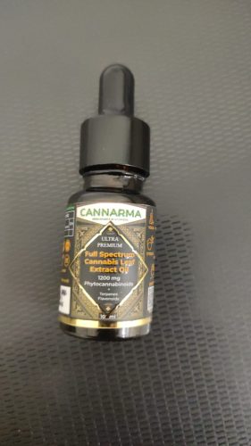 Cannarma Full Spectrum Cannabis Extract Oil (1200mg) – 10ml photo review