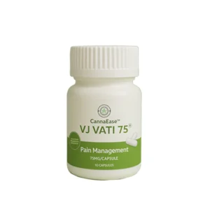 CannaEase™ VJ Vati 75 | Plant-Based Ayurvedic Formula for Pain, Inflammation & Wellness | (Rx)
