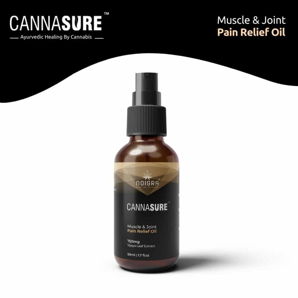 Cannasure Muscle & Joint Pain Relief Oil - 50 ml | Aarogya CBD