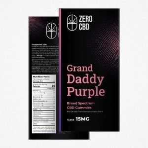 Zero CBD Grand Daddy Purple Broad Spectrum CBD Gummies (4 Pcs)