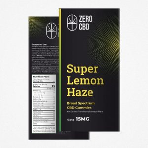 Zero CBD Super Lemon Haze Broad Spectrum CBD Gummies (4 Pcs)