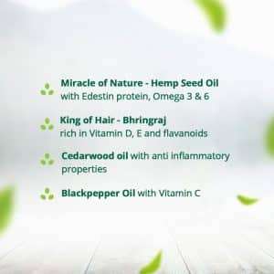 Hampa Hemp Bhringraj Hair Oil