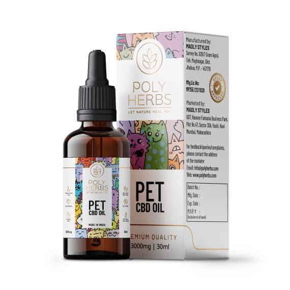 PolyHerbs CBD Oil for Pets 3000mg