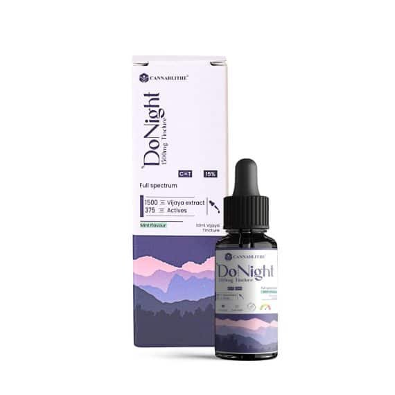 CannaBlithe DoNight 1500mg Tincture 1:1 CBD:THC (10ml)