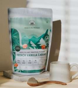 India Hemp Organics Hemp Protein - French Vanilla Caramel - 500gm