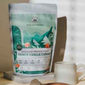 India Hemp Organics Hemp Protein - French Vanilla Caramel - 500gm