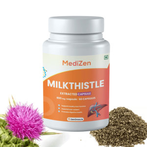 MediZen Milk Thistle 600mg | 80% Total Flavonoids | Enhanced Liver Health & Cancer Support | Specialized for Cancer Care | 60 Capsules