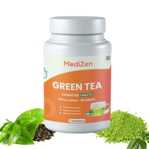 MediZen Green Tea Extract 700mg | 90% Total Polyphenols | High-Potency Antioxidant Support | Specialized for Cancer Care | 60 Tablets