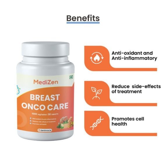 MediZen Breast Onco Care | Enhanced Breast Cancer Support | Boost Immunity & Strength | 30 Tablets