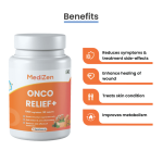 MediZen Onco Relief+ | Effective & Natural Pain Management | Specialized For Cancer Care | 60 Tablets