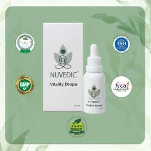 Nuvedic Vitality Drops – Energy & Endurance Booster | Adaptogenic Herbs & Ayurvedic Support