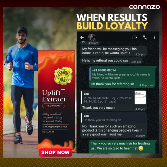 Cannazo India Uplift Plus Drops Extract Pen with Terpenes