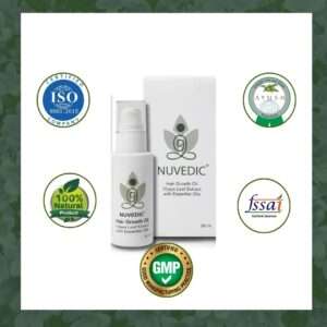 Nuvedic Hair Growth Oil - Ayurvedic Scalp & Hair Nourishment | Promotes Growth & Reduces Hair Fall