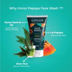 Imroz Face Wash with Hemp Seed Oil & Papaya