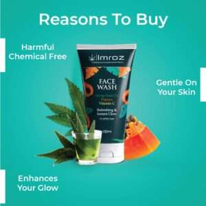 Imroz Face Wash with Hemp Seed Oil & Papaya