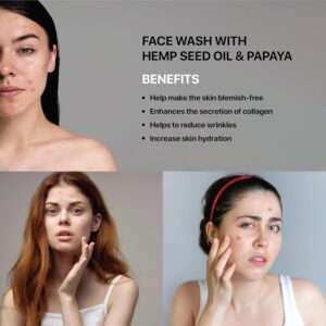 Imroz Face Wash with Hemp Seed Oil & Papaya