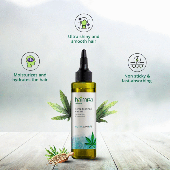 Hampa Hemp Moringa Hair Oil - 100ml