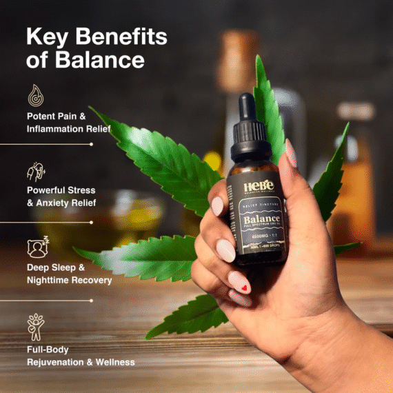 Hebe Balance 1:1 Full spectrum CBD oil 4500mg (30ml) - Image 2