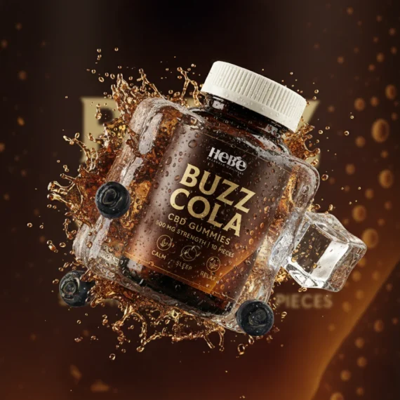 Hebe Buzz Cola CBD THC Gummies 500 MG