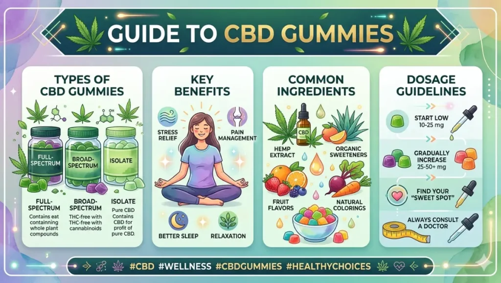 Best CBD Gummies In India (Types, Benefits, Ingredients & Dosage)