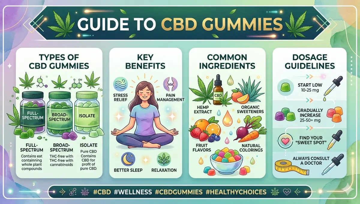 Best CBD Gummies In India (Types, Benefits, Ingredients & Dosage)