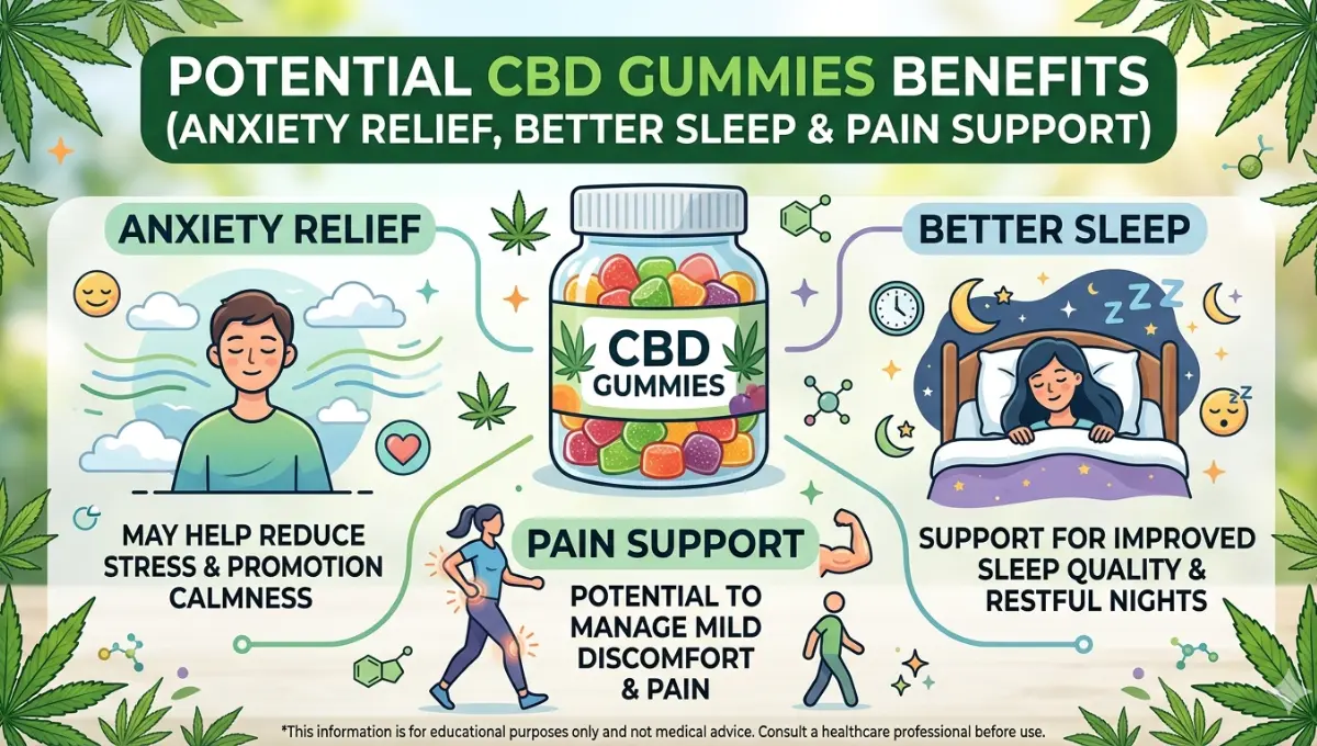 POTENTIAL CBD GUMMIES BENEFITS