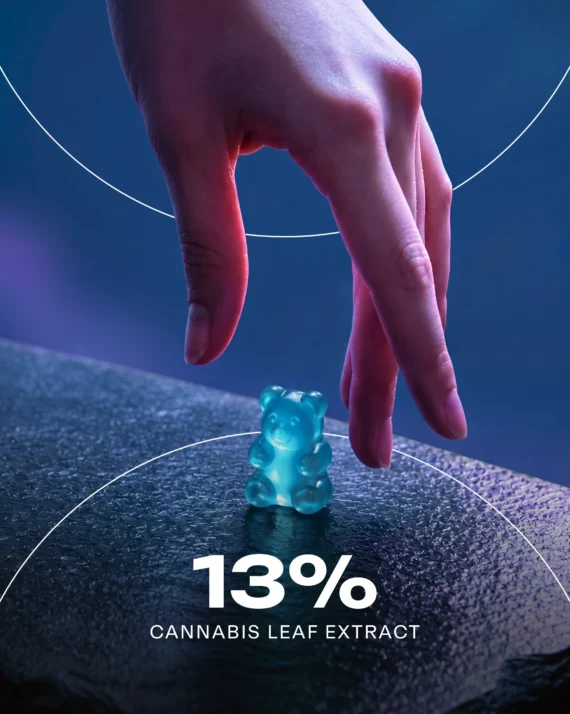 Trost Mello Gummies - 13% Cannabis Leaf Extract - Blueberry